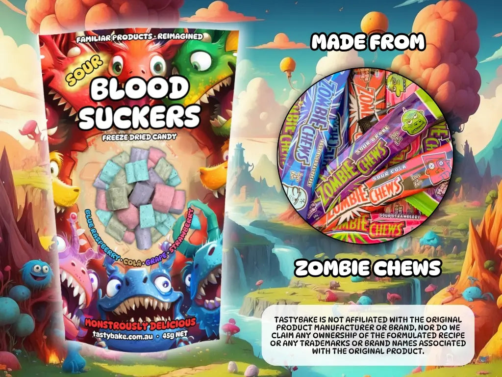 Sour Blood Suckers (Blue Raspberry, Cola, Grape & Strawberry)